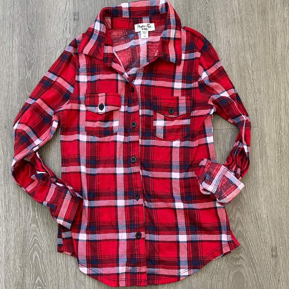 Girls flannel shirt